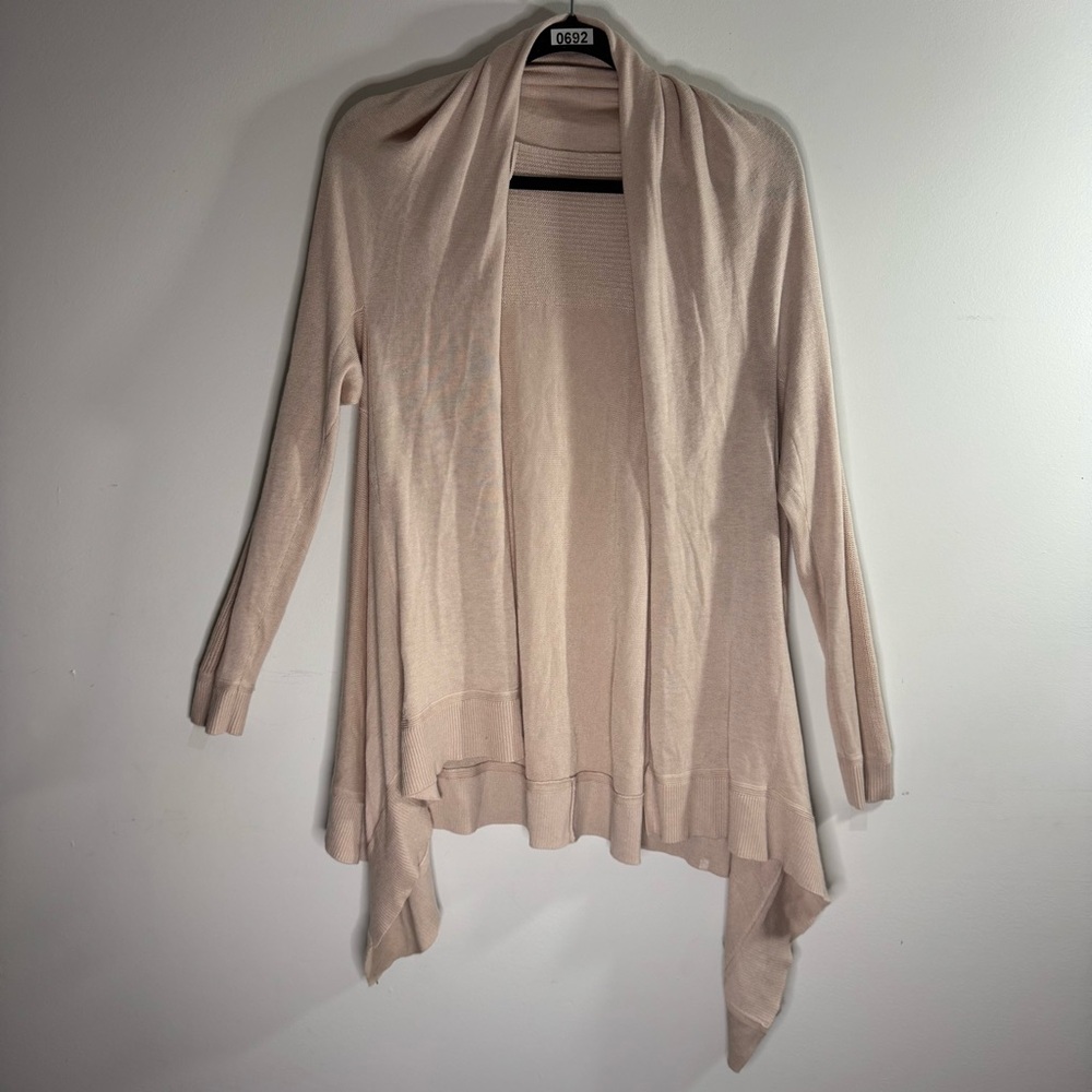Lululemon Cashlu Knit Wrap Cardigan Blush Pink Size 10 - Picture 3 of 7